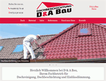 Tablet Screenshot of d-a-bau.de